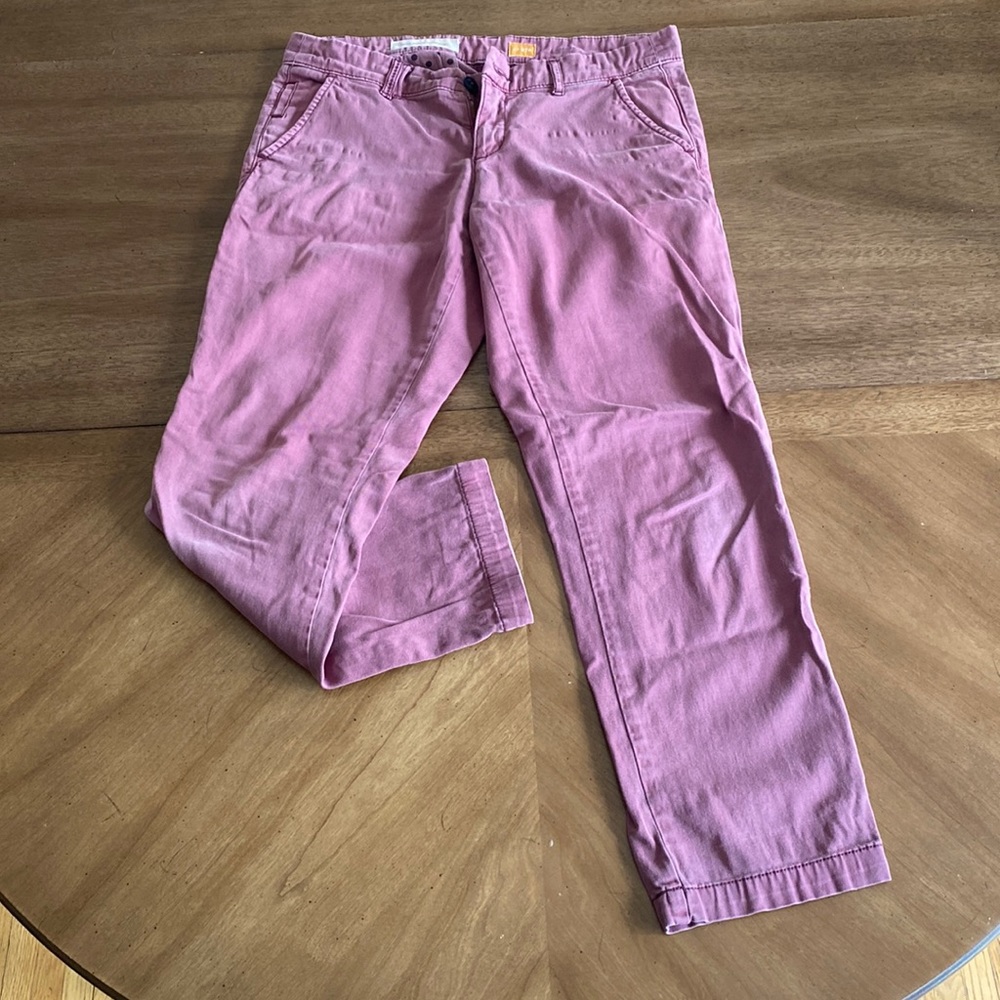 Pilcro Hyphen mauve pink chinos